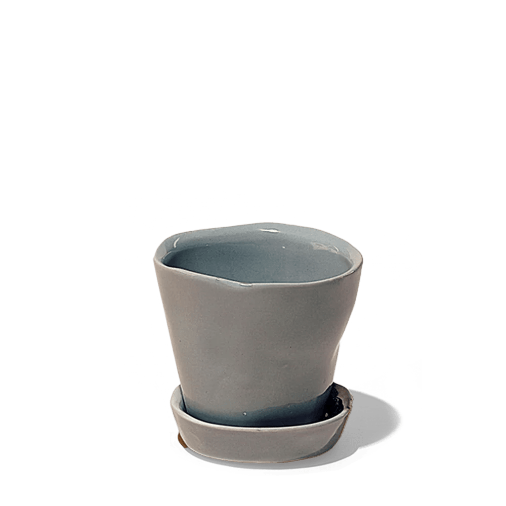 Tika Pot & Saucer | 3 inch - Chive US Wholesale