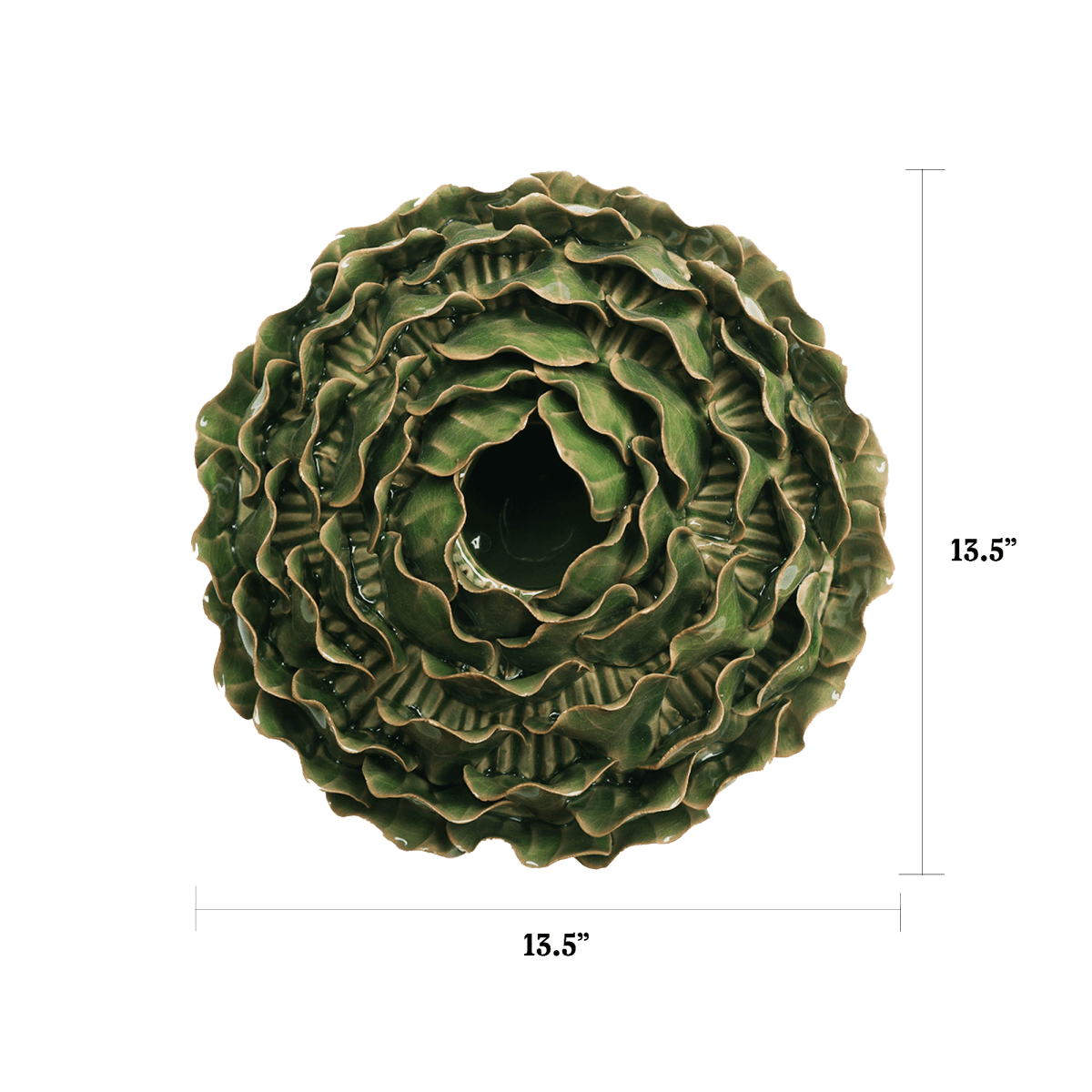 Utopia Ceramic Floral Vase - Chive US Wholesale