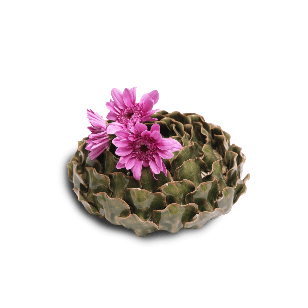 Utopia Ceramic Floral Vase - Chive US Wholesale