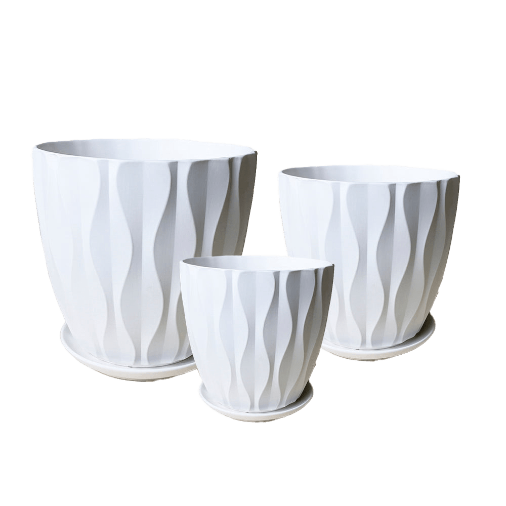 Virago Porcelain Pot With Drainage Hole And Saucer Sets - Chive US Wholesale