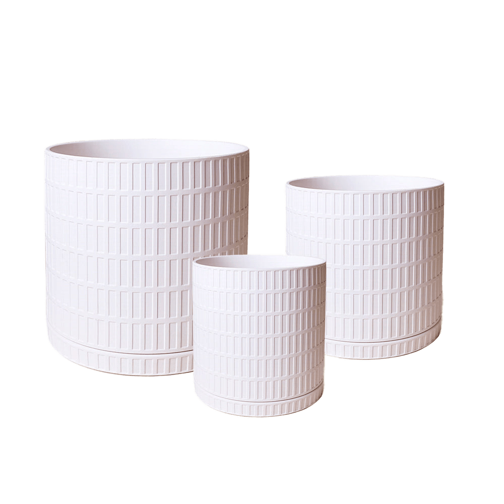 Virago Porcelain Pot With Drainage Hole And Saucer Sets - Chive US Wholesale