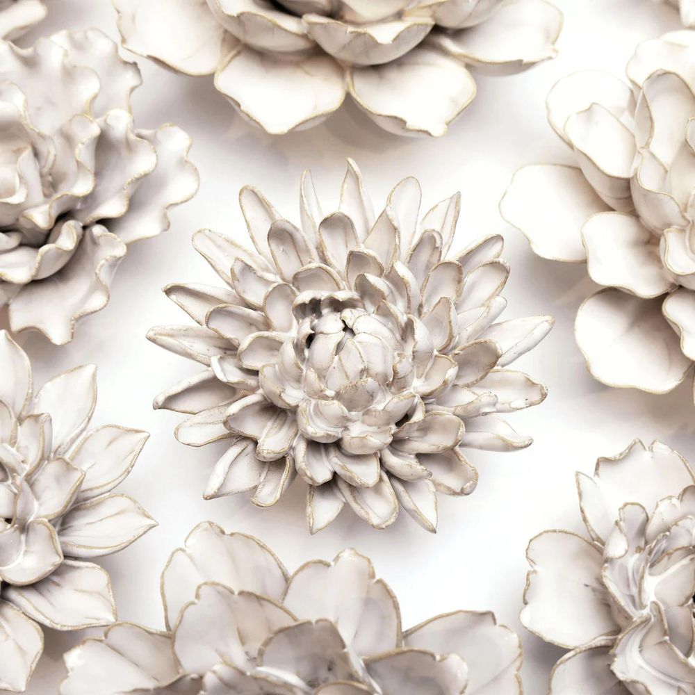 Ceramic Flower White