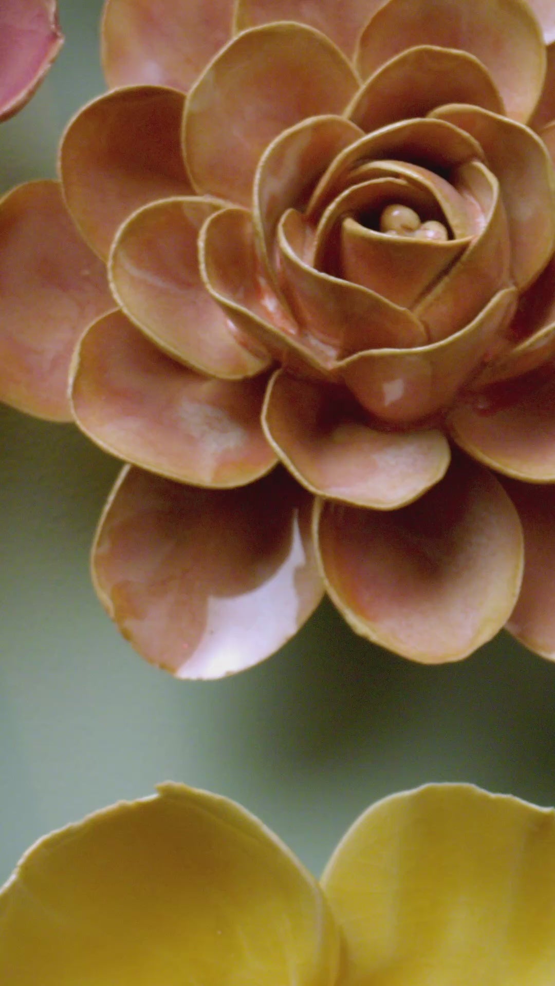 December Birth Flower - Narcissus ceramic wall flower — Birth Flower Collection — handmade by Chive Studio Toronto
