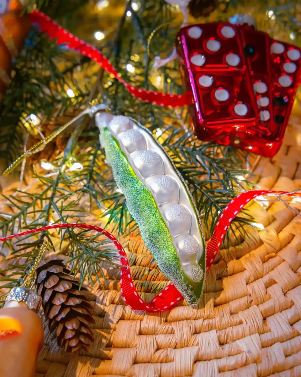 Green Pea Pod Ornament - Chive US Wholesale